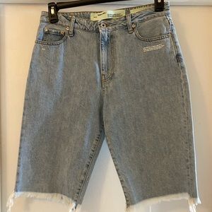 Off-White Denim Knee Length shorts